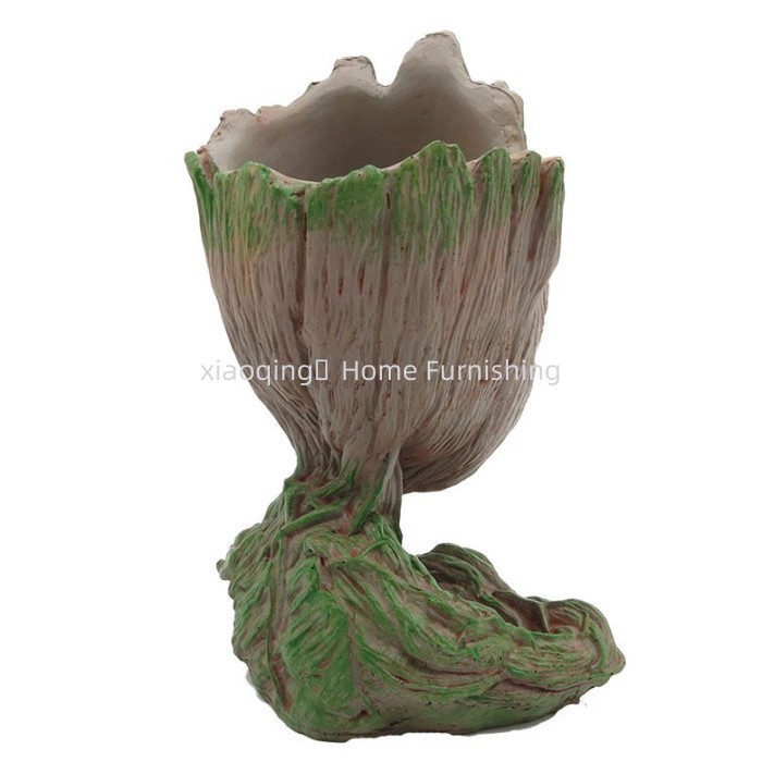 Trang trí bể cá bể cá Groot Guardians of the Galaxy cây bút chậu hoa nhỏ