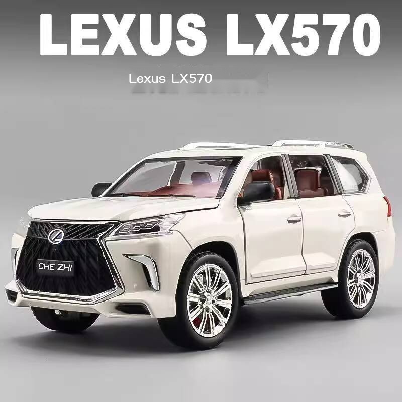 [SẴN-RẺ]  Mô Lexus LX570 lớn bằng hợp kim, mô thật giả, trang trí, quà tặng xe đồ chơi địa hình cho