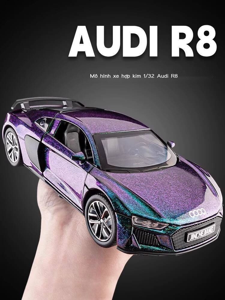 [ Giá SIÊU RẺ ] 1:32 Mô Audi R8 giả, thể thao RS7 thật, mô hình hợp kim, đồ chơi xe trẻ em, quà tặn