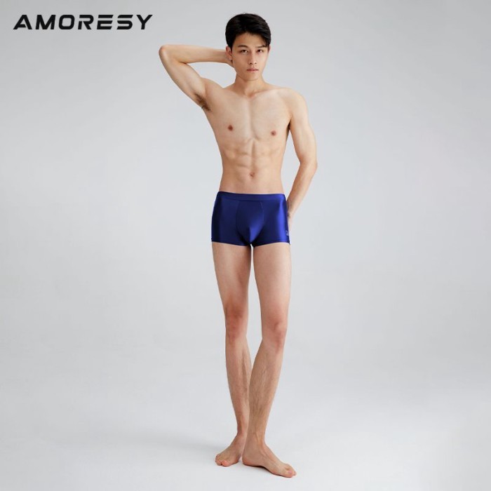 AMORESY Eros Series Boxer Quần Đùi Nam Thoáng Khí Slim-fit Thể Thao Ice Silk Chống Kẹp Hông Boxer Qu