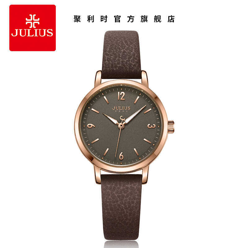 JULIUS JULIUS Thời Trang Chính Hãng Dạ Quang Hợp Thời Trang Đơn Giản Chống Thấm Nước Đồng Hồ Nữ Sinh