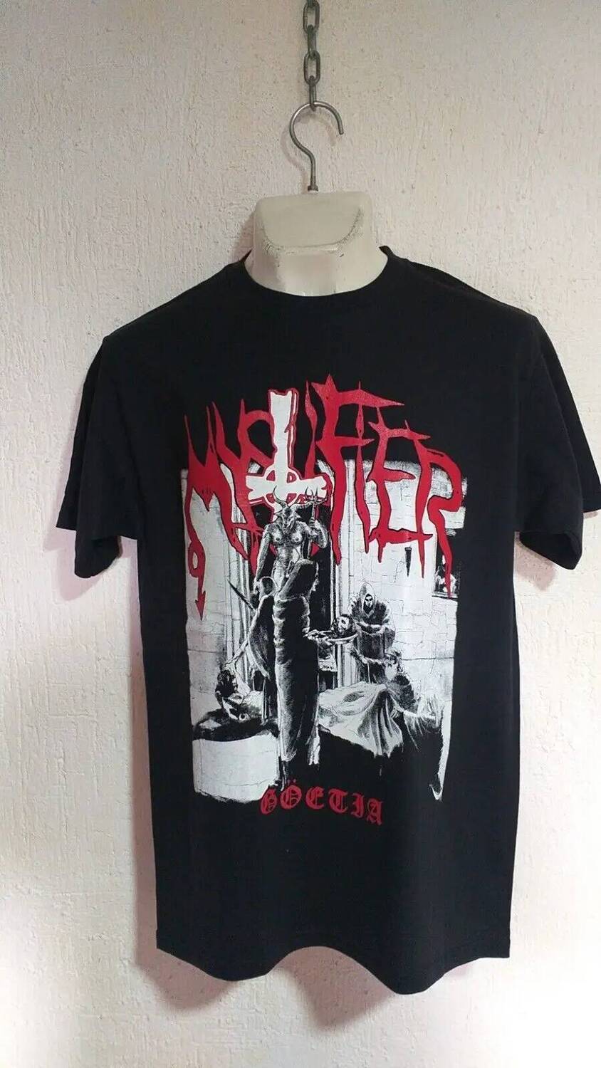 Mystifier Goetia Áo Kim Loại Đen Blasphemy Sarcofago Beherit Goatlord
