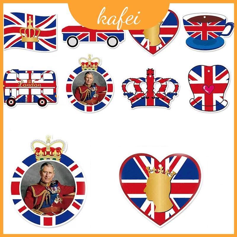 Majestic King Charles IIii Treo Đồ Trang Trí Sáng Và Đậm Cutouts