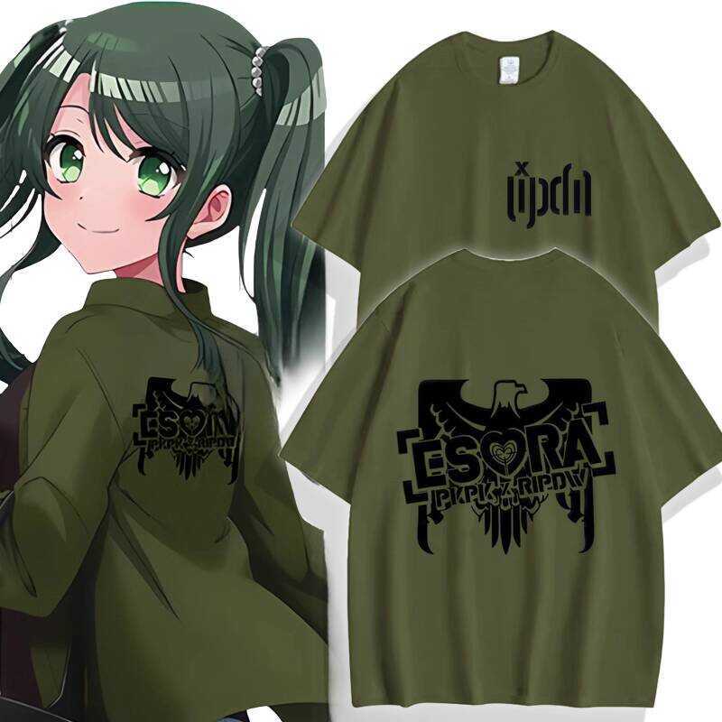 D4DJ Shimizu Eikong & Peaky P-key Cosplay Anime - Áo Thun Tay Ngắn và Quần