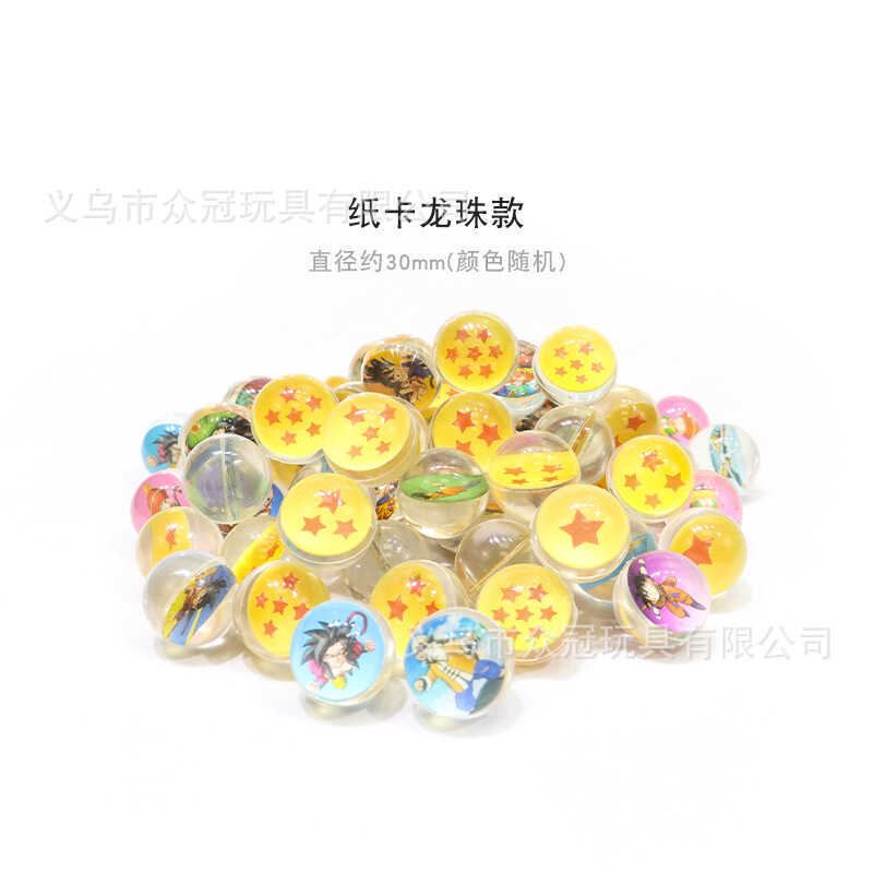 Không. 32 Thẻ Giấy Trong Suốt Cao Su Bouncy Ball One Yuan Capsule Toy Machine Sử Dụng Khai Sáng Biết