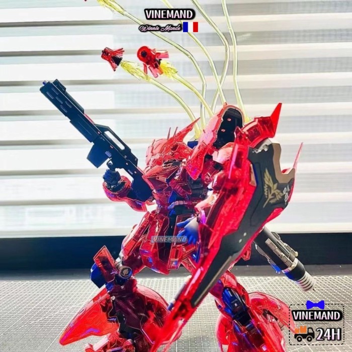 STAR RG Sazabi Sazabi Màu Trong Suốt Phiên Bản Địa Điểm Giới Hạn 1/144 Hình Mô Hình Lắp Ráp
