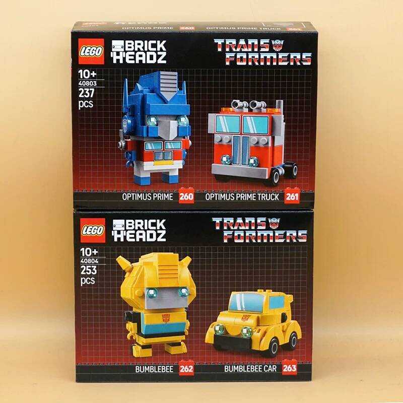 LEGO 40803 Transformers Optimus Prime 40804 Bumblebee BrickHeadz