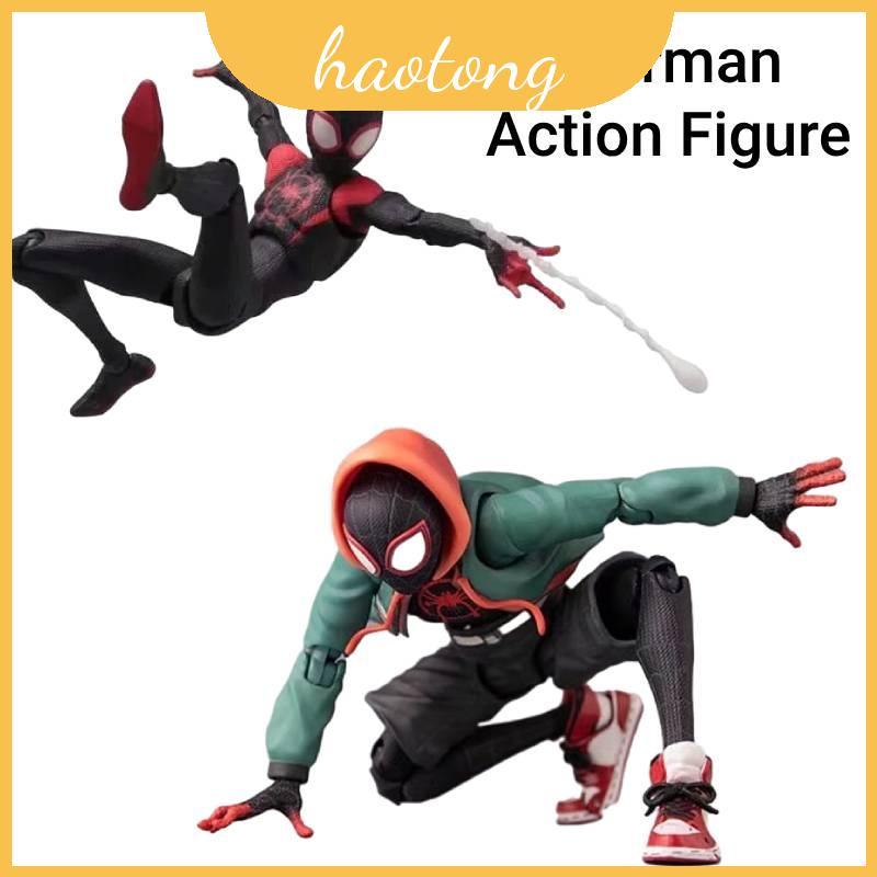 Marvel Highquality Shf Spiderman Parallel Universe 2 Miles Nhân vật hành động mô hình Pvc
