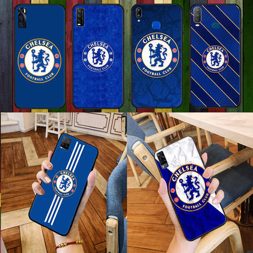 Ốp điện thoại Chelsea màu đen mềm cho Samsung Galaxy A02 M02 A03S A10 A10S A20 A30 A20S A40S A70 A26