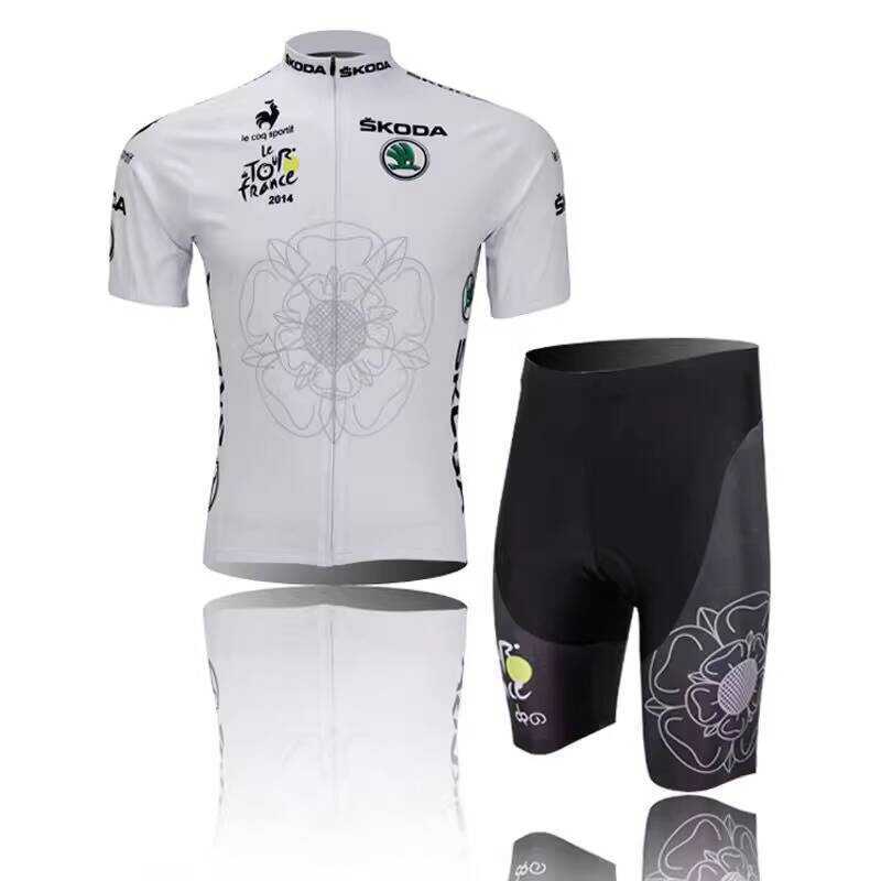 Áo Jersey đua xe đạp Tour de France dành cho đường núi mùa hè, thiết kế tự động, phiên bản hạm đội