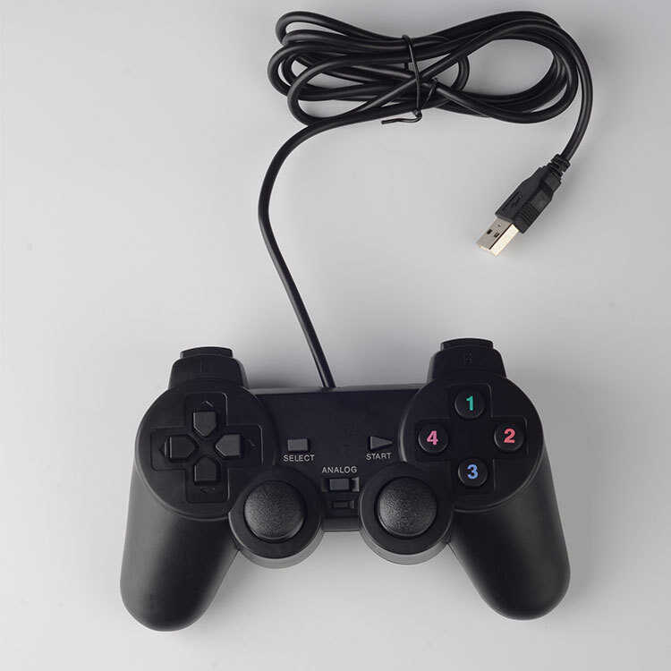Tay cầm chơi Game USB PS2 Ngoại hình Chơi đơn Máy tính PC có dây Tay cầm chơi Game