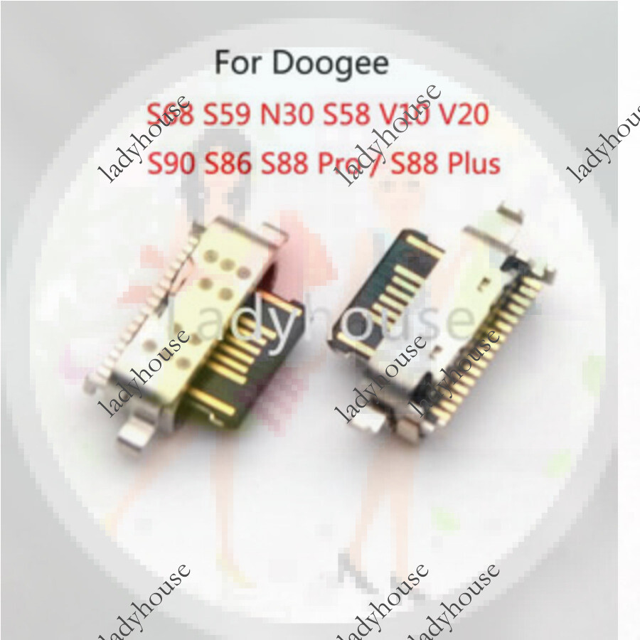 5-50 Cái / lô Cổng Sạc Pin Cho Doogee S68 S59 N30 S58 V10 V20 / S90 S86 S88 Pro / S88 Plus Đế Sạc US