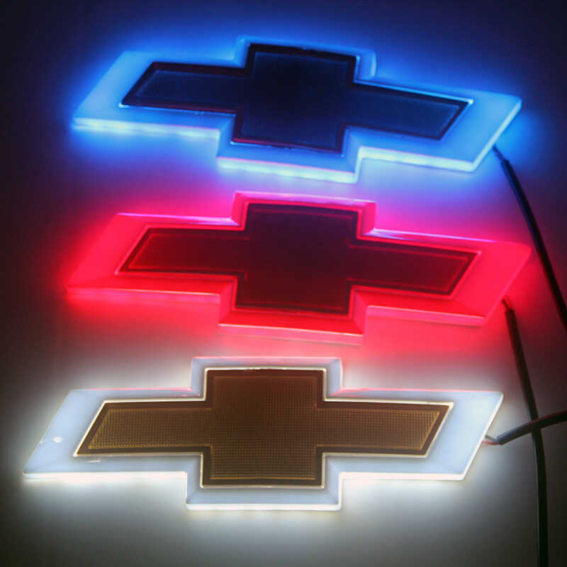 Đèn Logo Ô Tô 4D Thích Hợp Cho CHEVROLET LED Dạ Quang Logo CHEVROLET Logo Ô Tô Đèn Phía Sau Logo Ánh