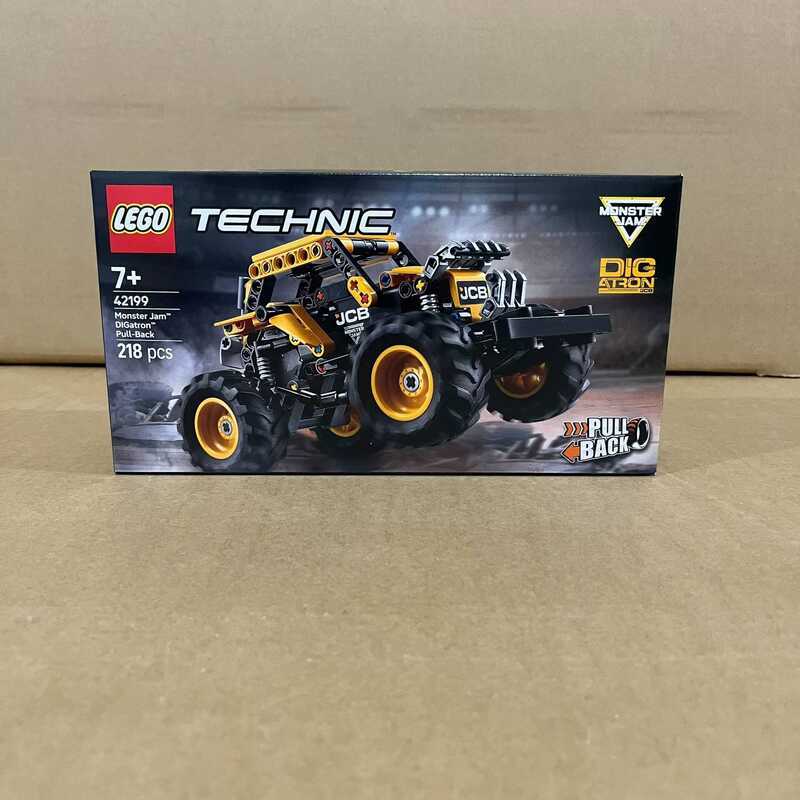 LEGO 42199 Bộ Xe Đẩy Lùi Monster Jam Technic Cơ Khí Dành Cho Bé Trai