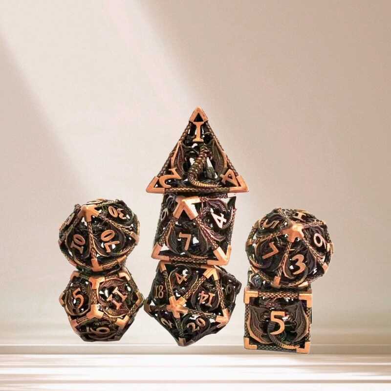 Cthulhu Metal Hollow Dragon Dice DND Dungeons and Dragons Running Team Board Game Màu sắc kỹ thuật s