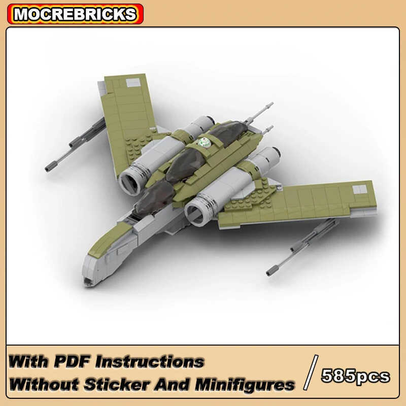 Interstellar Movies Series Model ARC-200 Space Fighter Tùy chỉnh khối xây dựng chuyên gia giáo dục g