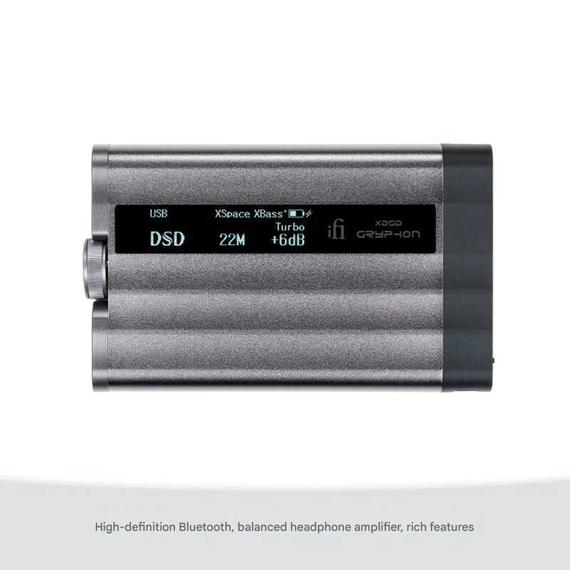 Bộ chuyển đổi DAC và khuếch đại tai nghe di động iFi xDSD Gryphon Balanced, kết nối Bluetooth 5.1