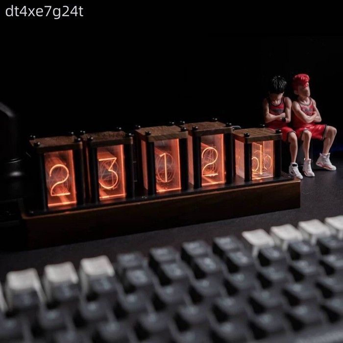 [GIÁ SỐC] Đồng hồ ống giả Nixie RGB LED điện tử kỹ thuật số, vật trang trí bàn làm việc văn phòng,