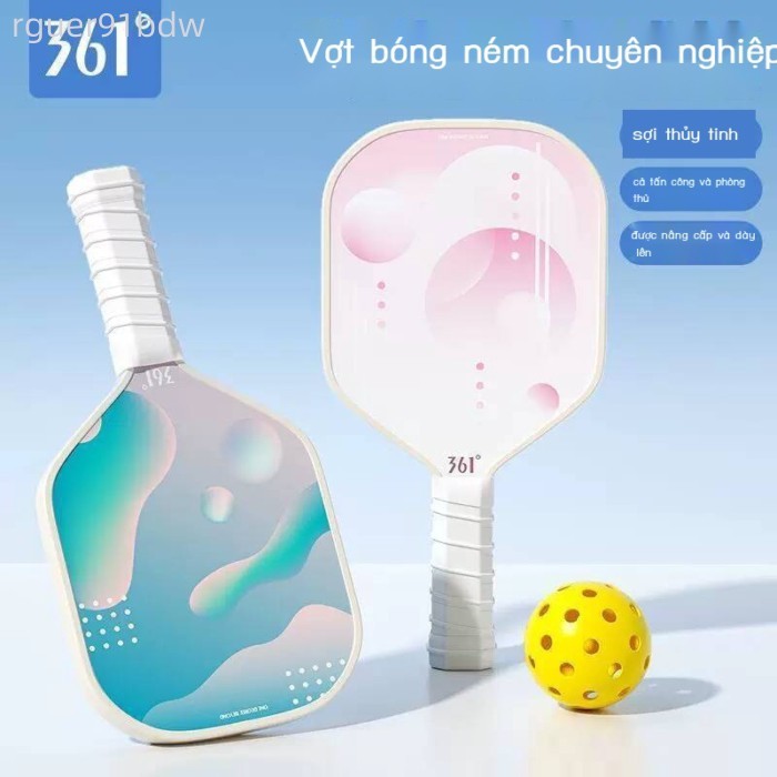 [Ảnh thật/Video] 361 Degree, bằng gỗ Poplar dành cho người lớn và trẻ em, Vợt bóng chuyền Picklebal