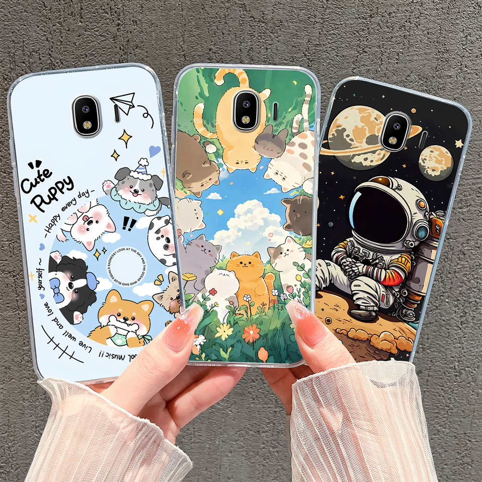 Dành Cho Samsung Galaxy J1 J2 Pro J2 Prime Vỏ Phi Hành Gia Dễ Thương Mèo Con Vỏ Chống Rơi Silicon Ch