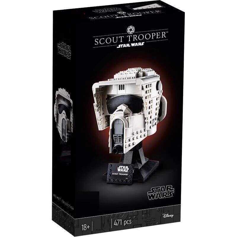 [LEGO] Star Wars Mũ bảo hiểm Scout Mandalorian 75305 Mô hình lắp ráp khối xây dựng cho bé trai Tương