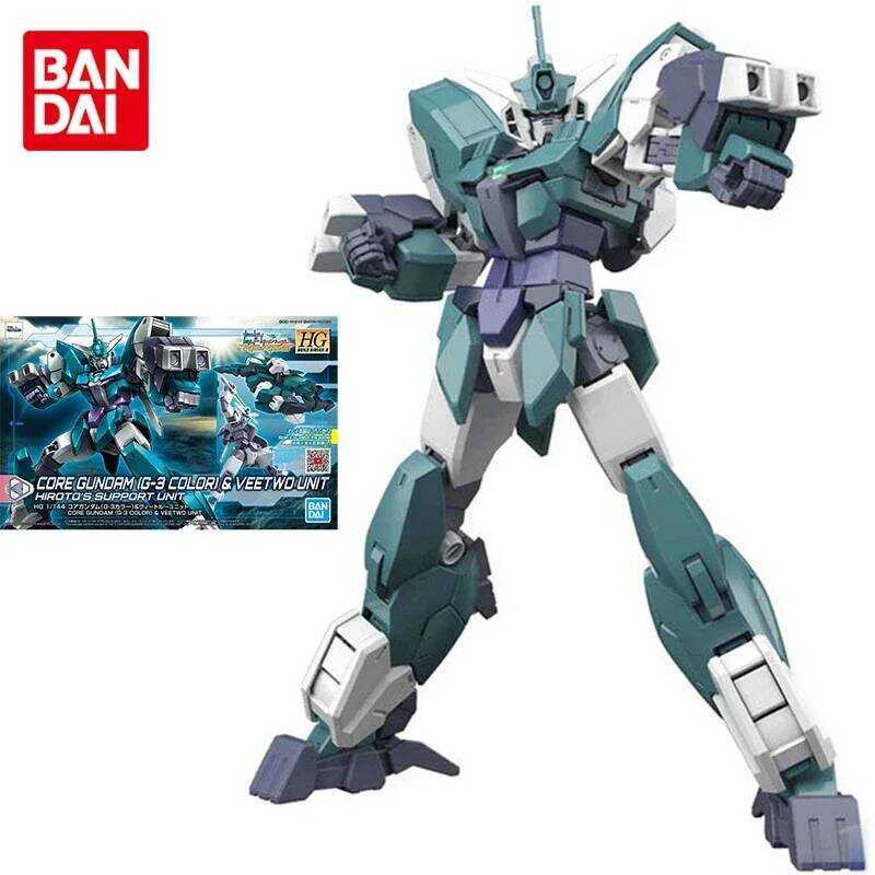 Bộ Gundam Bandai, mô hình anime HGBD CORE GUNDAM G3 COLOR VEETWO UNIT, đồ chơi nhân vật hành động, q