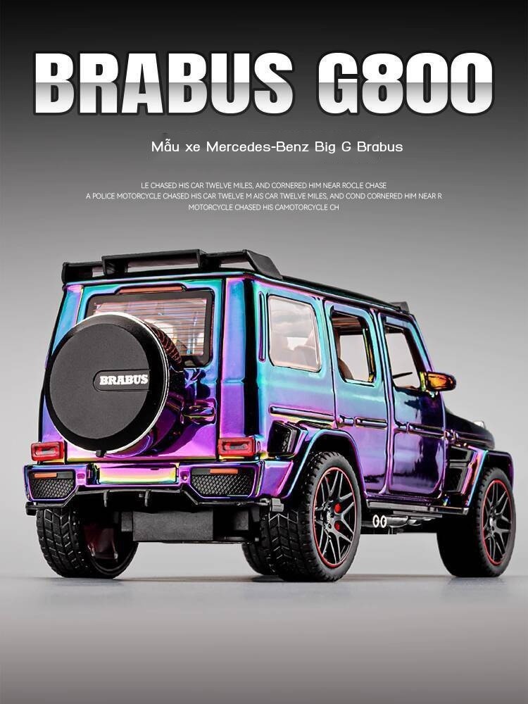 [SIÊU HOT 2025] Xe đồ chơi mô phỏng hơi Daben Big G, hợp kim thật, Brabus G800, xe địa hình, quà tặ