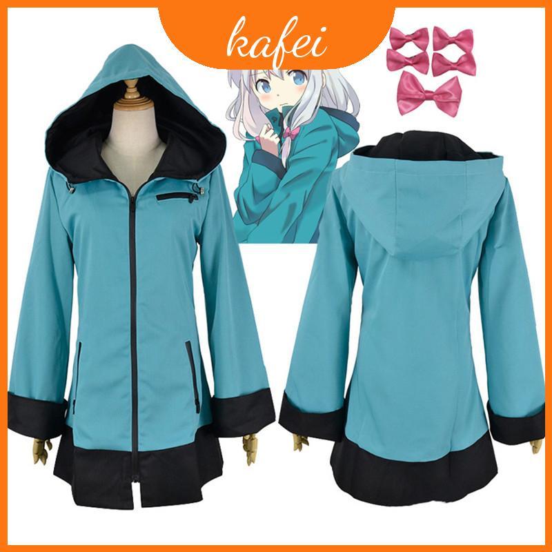 Sensei Eromanga Izumi Sagiri Dây Kéo Trang Phục Cosplay Áo Khoác Cho Các Bữa Tiệc Halloween Và