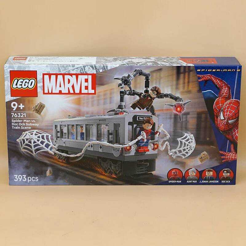LEGO 76321 Mô hình xây dựng cảnh tàu điện ngầm giữa Người Nhện và Bác sĩ Bạch Tuộc