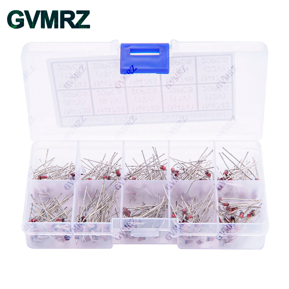 10Values * 20 CÁI 8.2V ~ 22V Zener Diode Assortment diy kit Bộ điện tử 8.2V 9.1V 10V 11V 12V 13V 15V