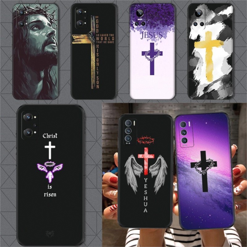 Realme 8S 8i 9i 9 10 Pro Plus 12 12X Khả năng tương thích Vỏ điện thoại TPU Vỏ bảo vệ mềm JesusChris