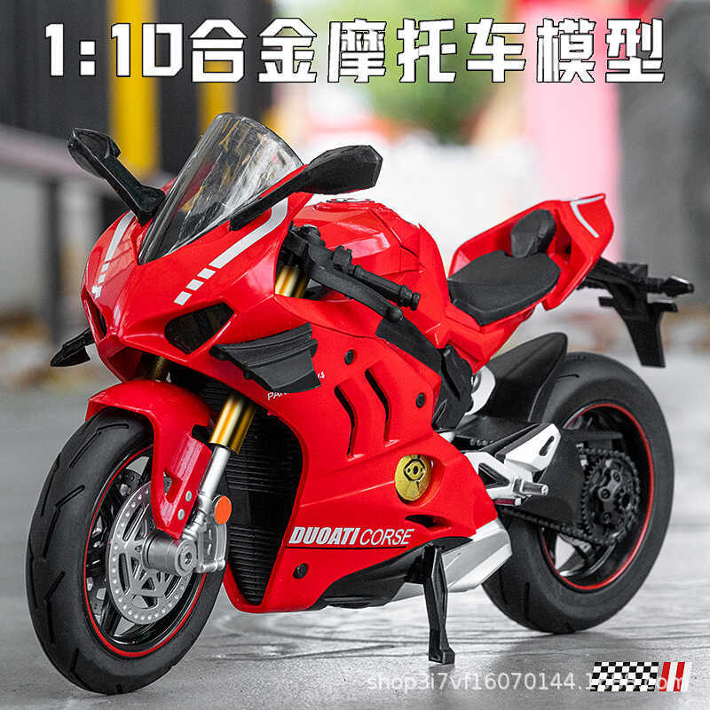 0 Ducati Hợp Kim Xe Máy Mô Hình Đầu Máy Nặng Ducati Mô Hình Mô Phỏng Âm Thanh Ánh Sáng Đồ Chơi Trẻ E
