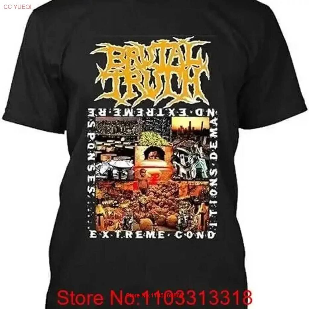 Sự thật tàn bạo Mỹ Grindcore Heavy Metal Band Music T Shirt S 4XL IM0438 vintage Washed