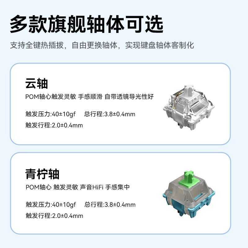 Bàn phím cơ Comaner H98 tùy chỉnh, không dây, ba chế độ kết nối Bluetooth, dành cho chơi game.