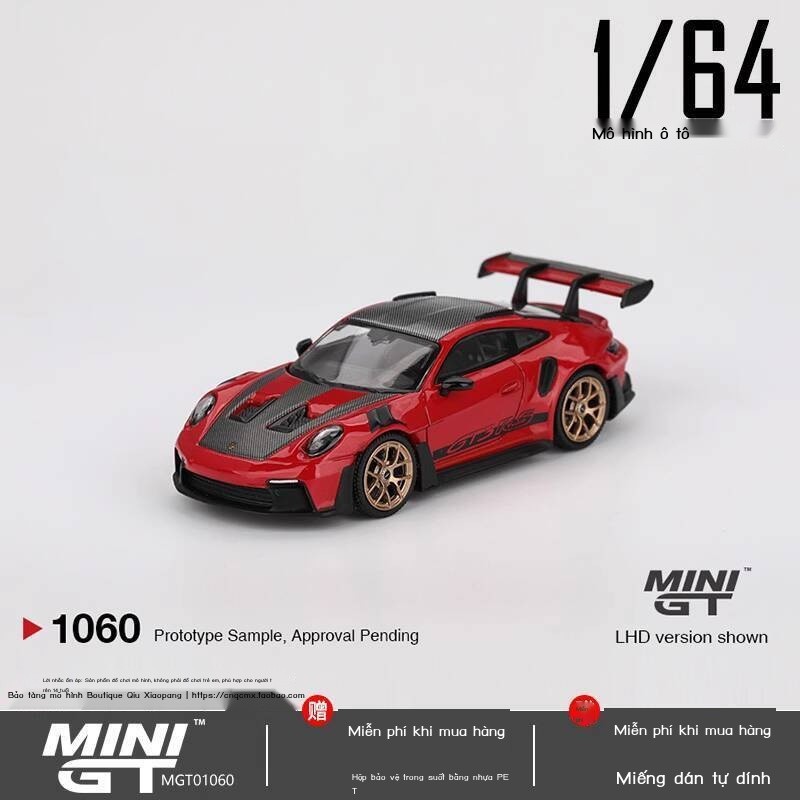 [Hàng có sẵn/Ảnh thật] Mô hình xe hợp kim MINI GT 1:64 Porsche 911 992 GT3 RS bán trước