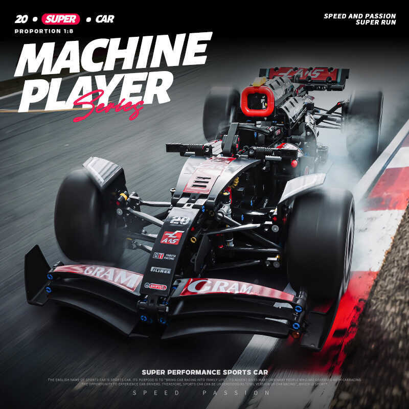 Tương thích với Mercedes F1 Formula Gift Boy Mercedes-Benz Building Blocks Play Education Assemb