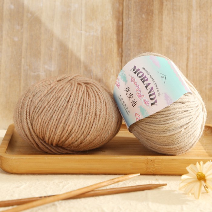 Mo Andy Sợi Len Dày Vừa Len Úc Đan Tay DIY Bạn Trai Khăn Ren Áo Len Mũ Sợi Bóng