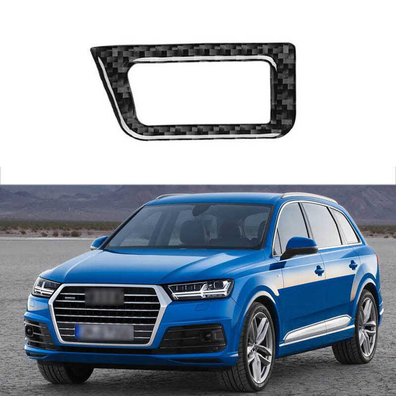 Thích hợp cho 16-19 Audi Q7 SQ7 Car Trunk Switch Button Sticker Control Panel