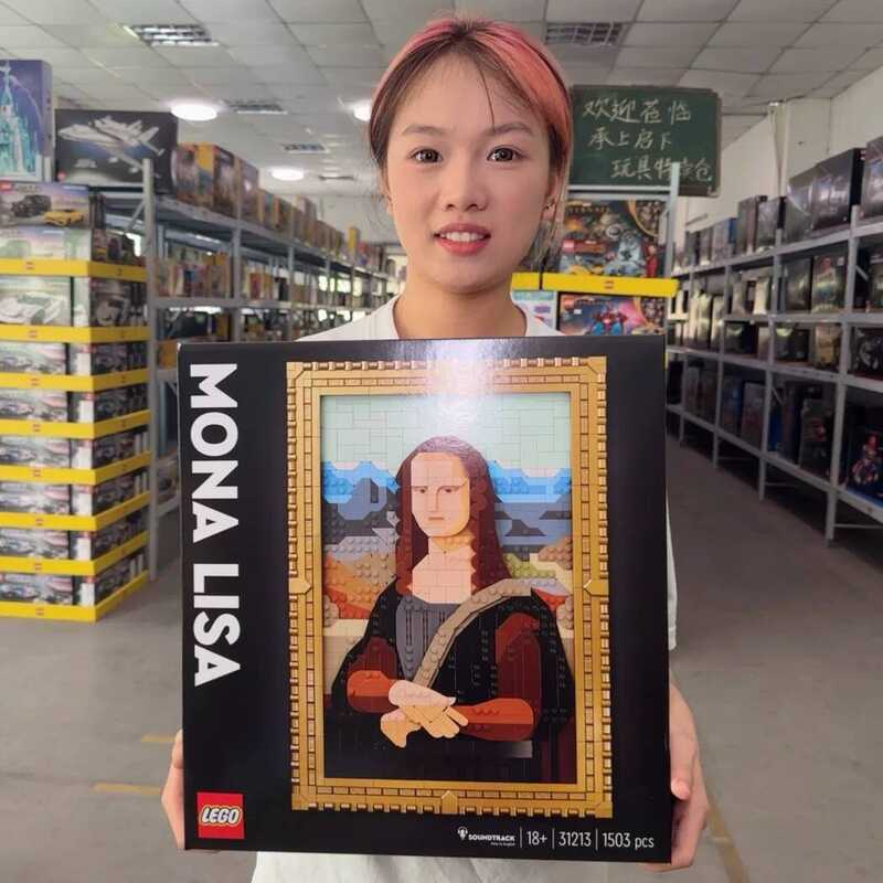LEGO 31213 Tranh pixel Mona Lisa treo tường đồ chơi lắp ghép