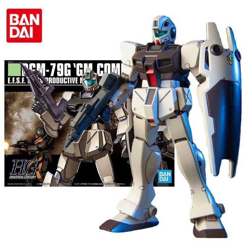 Bộ Gundam Bandai, mô hình HG 1/144 RGM-79G GM Command Collection Gunpla, đồ chơi nhân vật hành động 