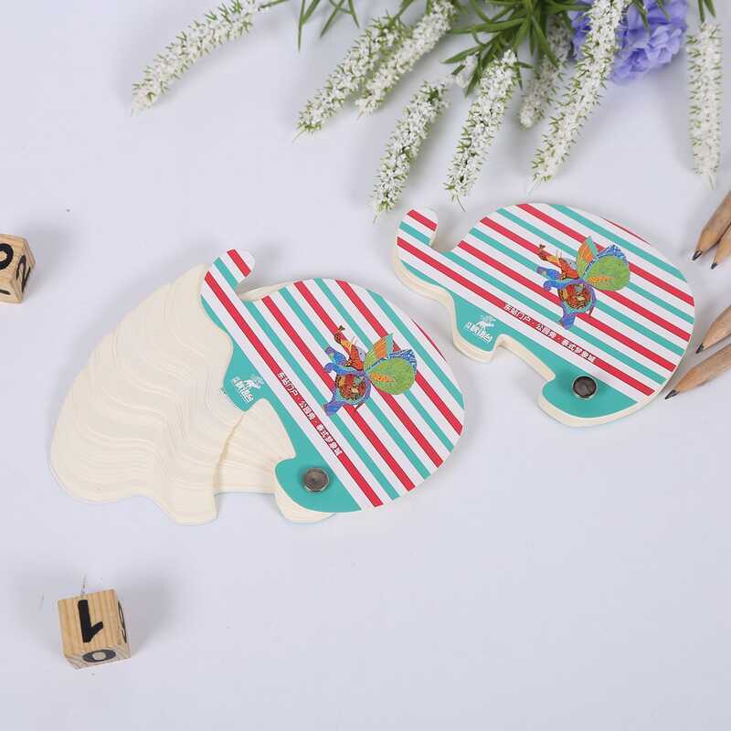 Hoạt động đinh tán Notepad Hình con voi mũi lớn Notepad Xoay Giấy dán ghi chú có thể xé được