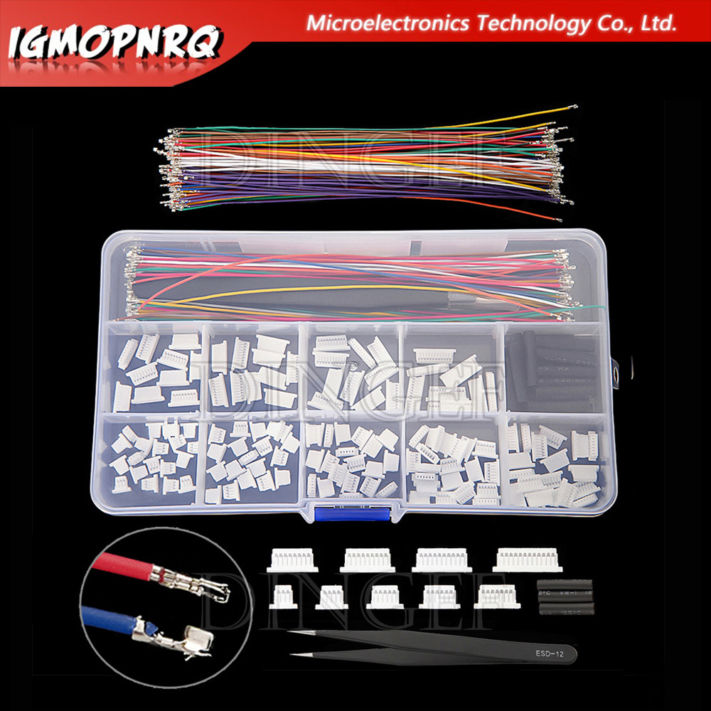 SH1.0MM JST 1mm Bộ kết nối cáp JST Nam Header 3P-12P với 28AWG Uốn với thiết bị đầu cuối cho GPS Rac