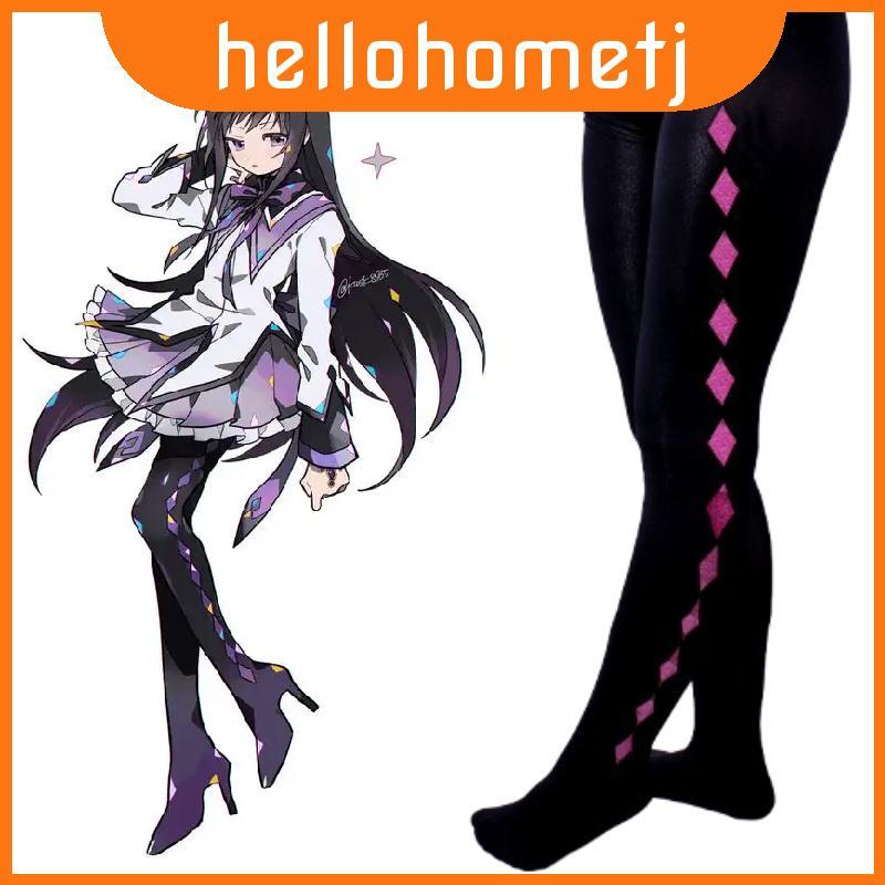Puella Madoka Magi Magica Akemi Homura Cosplay Legwear Với Thiết Kế Kim Cương Cho Anime Sự Kiện Và S