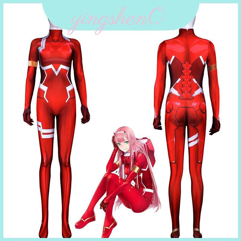 Bộ áo liền quần Darling In The Franxx Zero Two 02 Cosplay bắt mắt Thích hợp để mặc hàng ngày