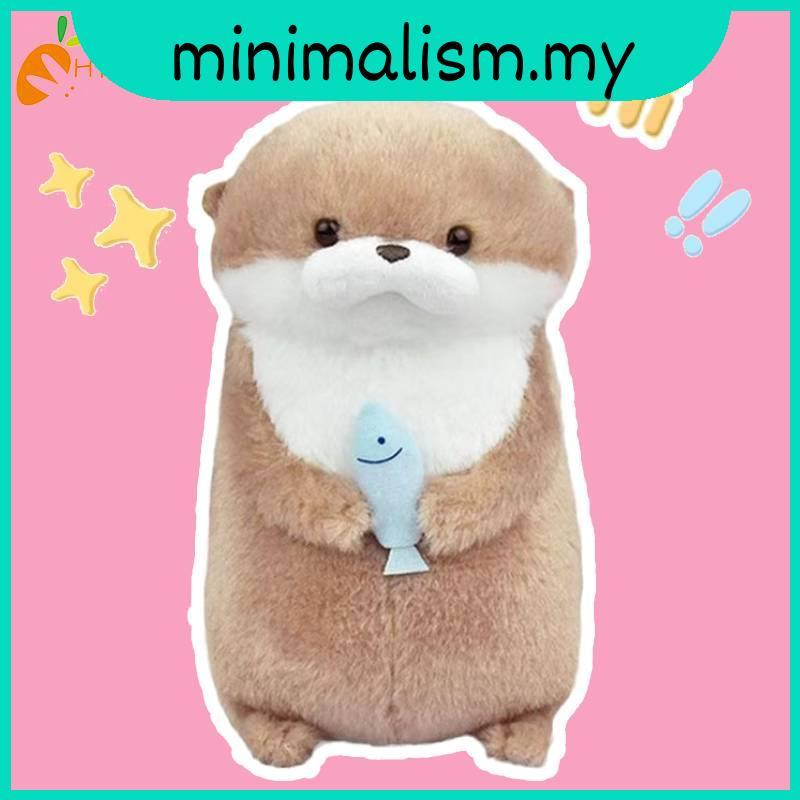 Amuse Otter Đồ chơi sang trọng dễ thương có cá đáng yêu để treo trang trí cho bé gái