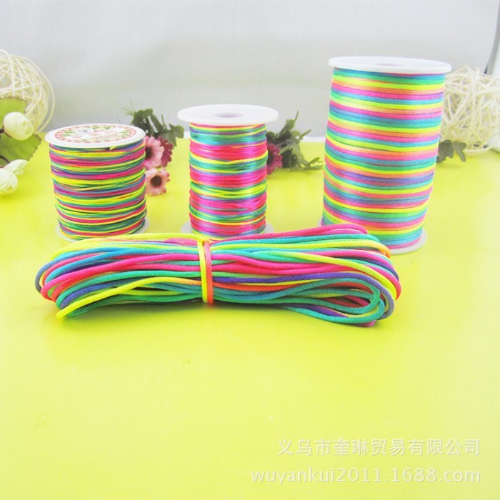 Nhà sản xuất Bán buôn dây đỏ số 7 Thread No. 72 Sợi Ngọc Hàn Quốc Lụa Đỏ Chủ Đề DIY Dây Xích Màu Thủ