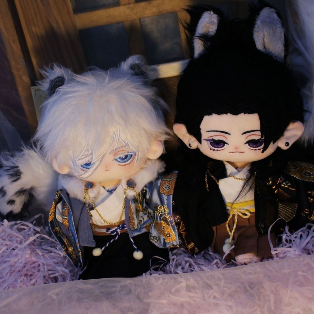 Jujutsu Kaisen Gojo Satoru & Geto Suguru BÚP BÊ gấu bông Anime doll 20cm Có sẵn Manga
