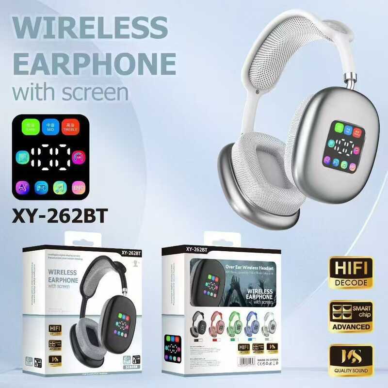 Tai nghe Bluetooth 2025 Tai nghe P9 MAX Màn hình kỹ thuật số không dây Màn hình màu Siêu dài chờ nướ