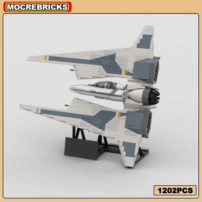 Star Movie Building Blocks Fang Fighters Starship MOC Interstellar Battle Spaceship Diy Assembly Mod