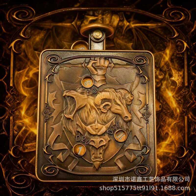 Metal Press Dice DND Dungeon và Dragon Board Game TRPG Nhập vai Trò chơi bảng